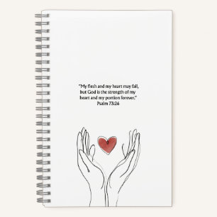 Psalm 73:26 Christian Journal   Scripture Notebook