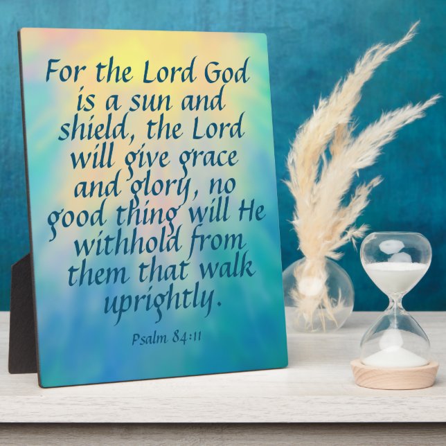 Psalm 84:11    plaque (Side)