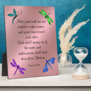 Psalm 85:10-11  Plaque