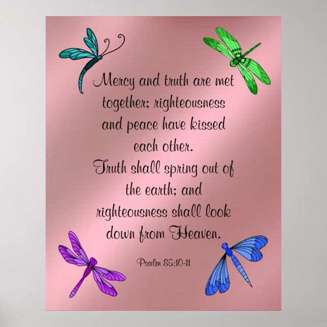 Psalm 85:10-11  poster (Front)