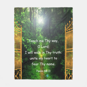 Psalm 86:11 fleece blanket