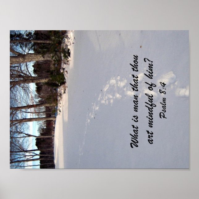 Psalm 8:4 poster (Front)