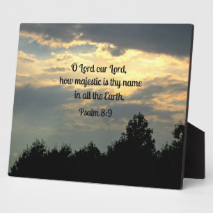 Psalm 8:9 plaque