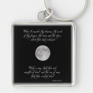 Psalm 8, verses 3 and 4 and the full moon keychain