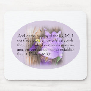 Psalm 90:17 KJV Bible verse Mouse Pad