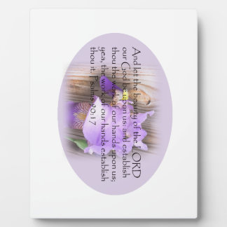 Psalm 90:17 KJV Bible verse Plaque