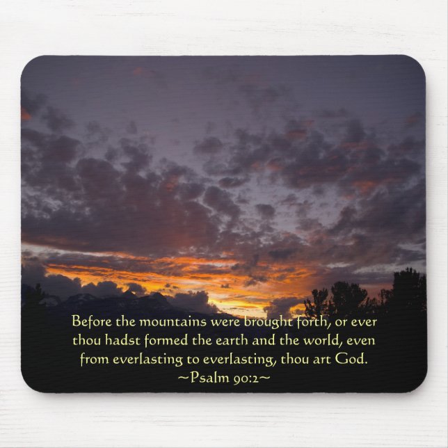 Psalm 90:2 Sierra Sunset Mouse Pad (Front)