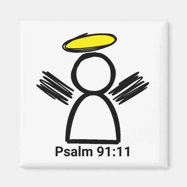 PSALM 91:11 ANGEL MAGNET (Devant)