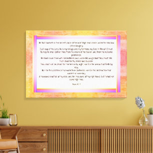 Psalm 91:1-7 canvas print