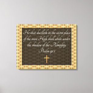 Psalm 91:1  canvas print