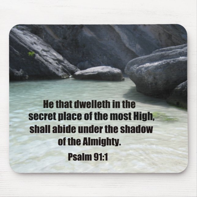 Psalm 91:1 mouse pad (Front)