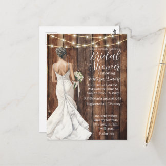 Psalm 91:2 Bridal Shower Invitation Postcard