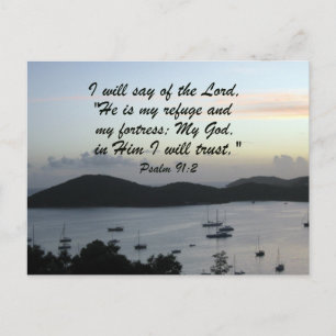 Psalm 91:2 postcard
