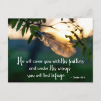 Psalm 91:4 He will cover you with His Feathers