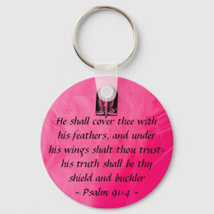 Psalm 91:4  keycahin keychain