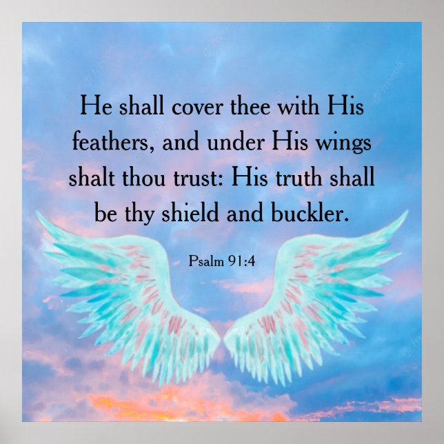 Psalm 91:4  poster (Front)