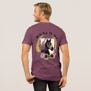 PSALM 91 BABY RACEHORSE MARE Tri-Blend SHIRT