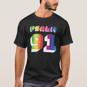 PSALM 91 Colourful For Teenagers Christian  Church T-Shirt