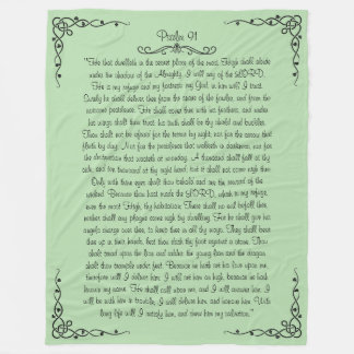 Psalm 91 Fleece Blanket
