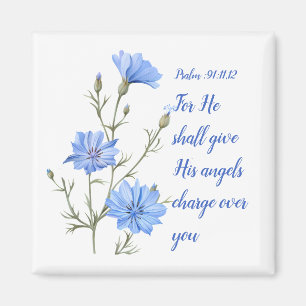 Psalm 91 He Shall Give His Angels Inspirational Magnet