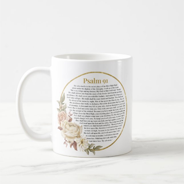 Psalm 91 NKJV Coffee Mug (Left)