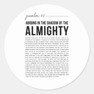 Psalm 91 NKJV Sticker