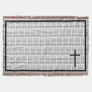 Psalm 91 Scripture Angel Bible Verse Modern Throw Blanket