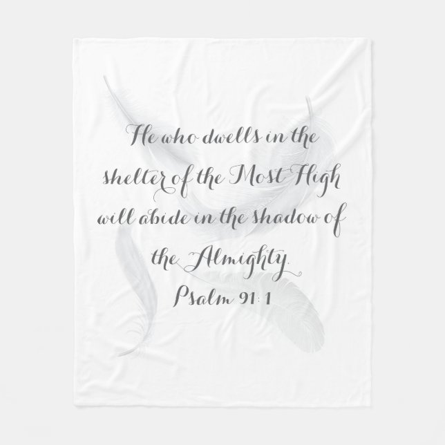 Psalm 91 Soft and Cozy Blanket (Front)