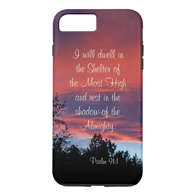 Psalm 91 Those who dwell in the secret place, Case-Mate iPhone Case (Back)
