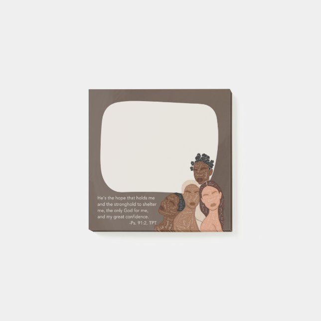 Psalm 91, TPT Black Women Large Checklist Post-it Notes (Front)