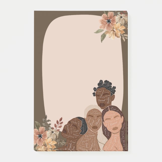 Psalm 91, TPT Black Women Sticky Post-it Notes (Front)