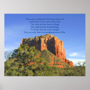 Psalm 92:13-15 Scripture Print