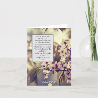 Psalm 97:10-12, Christian folded card