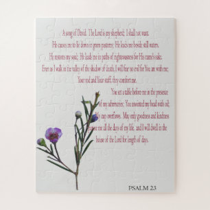 Psalm, Purple Floral Challenging Puzzle