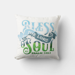 Psalms 103 Christian Design Throw Pillow