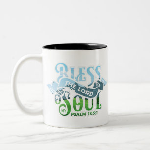 Psalms 103 Christian Design Two-Tone Coffee Mug