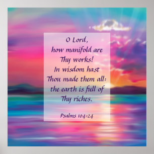 Psalms 104:24  poster
