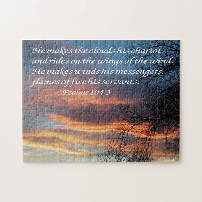 Psalms 104:3 jigsaw puzzle (Horizontal)