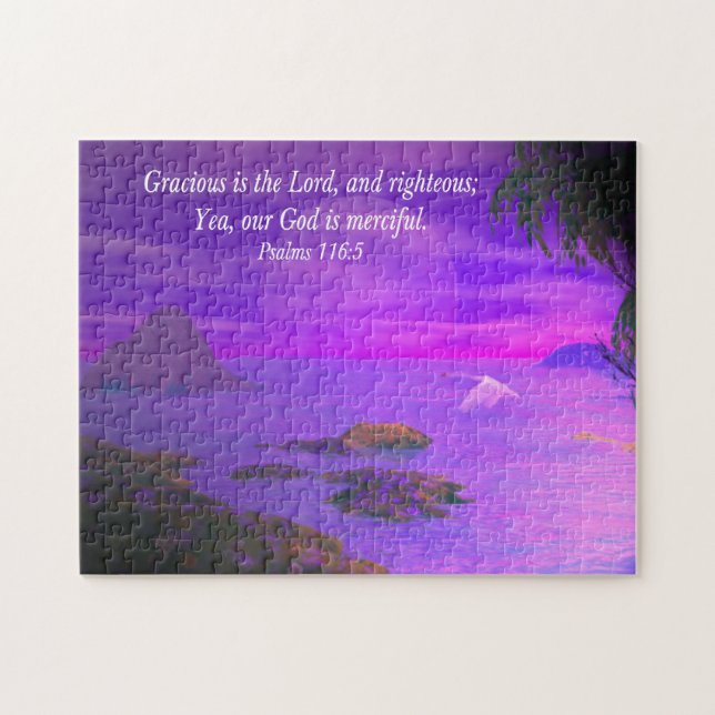 Psalms 116:5 jigsaw puzzle (Horizontal)