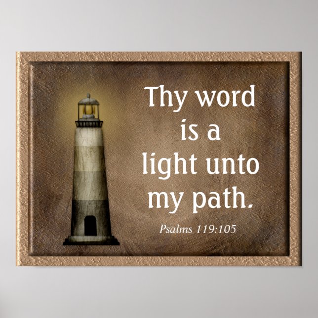 Psalms 119:105 -- Art Print (Front)