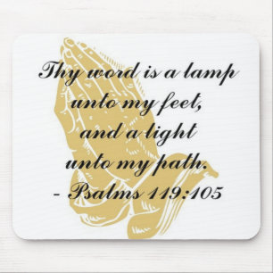 Psalms 119:105 Mousepad