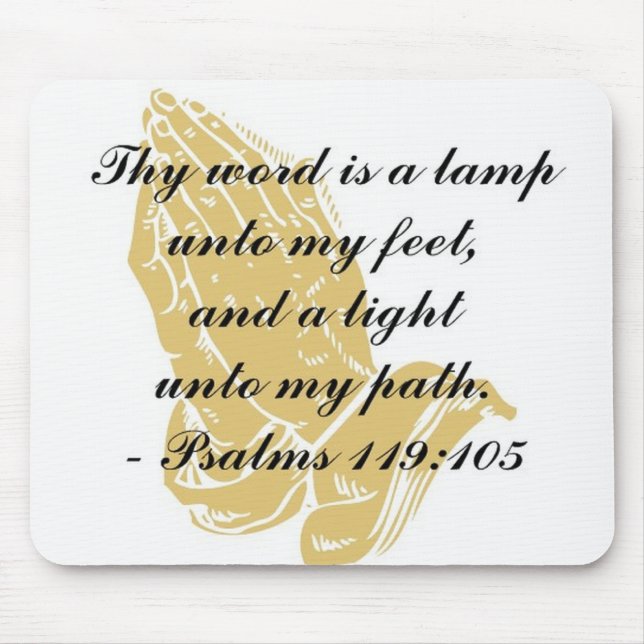 Psalms 119:105 Mousepad (Front)