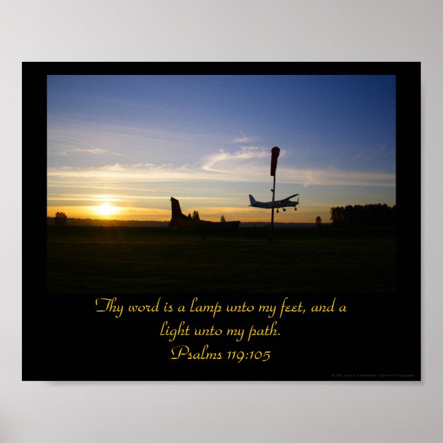 Psalms 119:105 poster (Front)