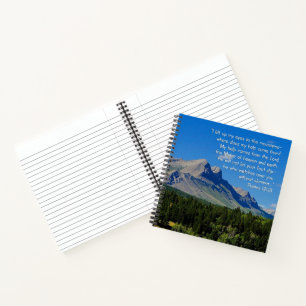 Psalms 121:1-3 Inspirational Notebook