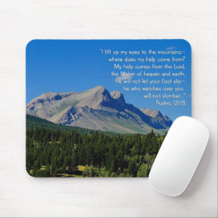 Psalms 121:1-3 mouse pad