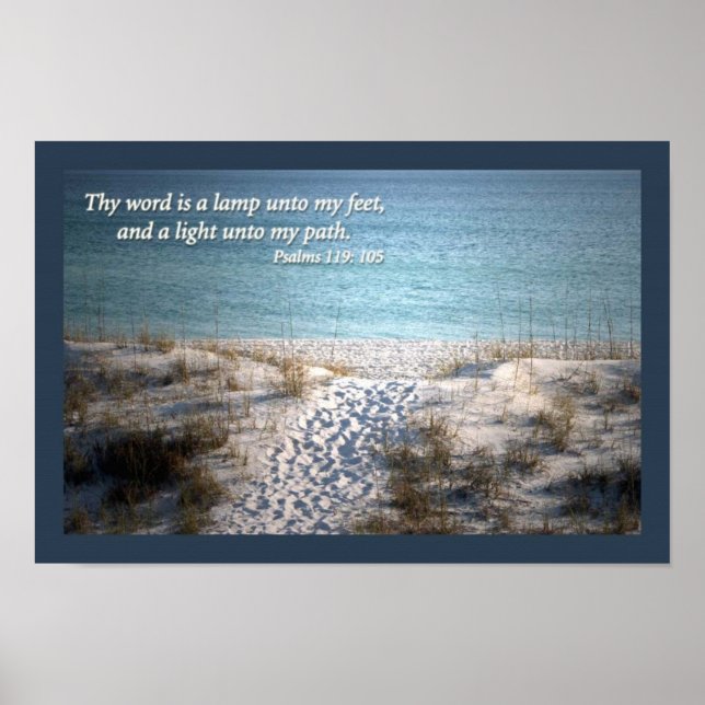 Psalms 139:105 poster (Front)