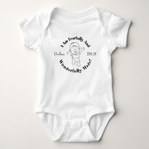 Psalms 139:14 Design for babies and young children Baby Bodysuit