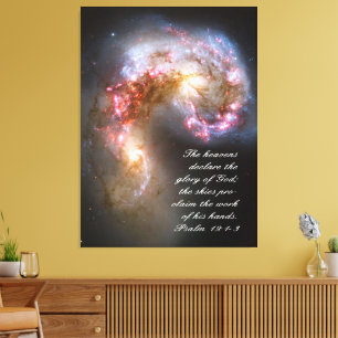 Psalms 19 Inspirational Canvas Print