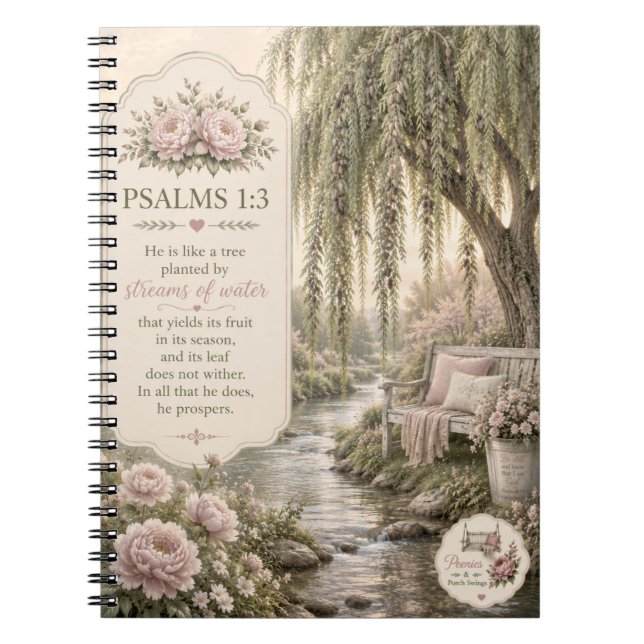 Psalms 1:3 Notebook/Journal Notebook (Front)