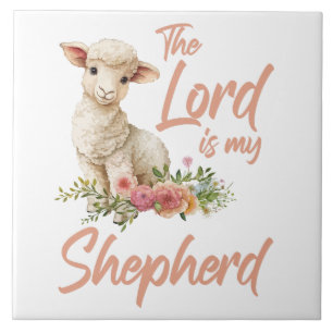 Psalms 23 The Lord Is My Shepherd Christian Faith Tile